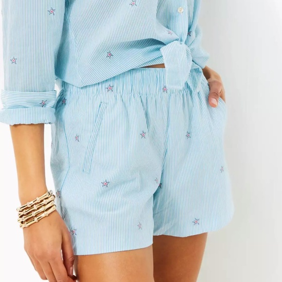 {Lilly Pulitzer} Brand New 4” Lilo Cotton Shorts